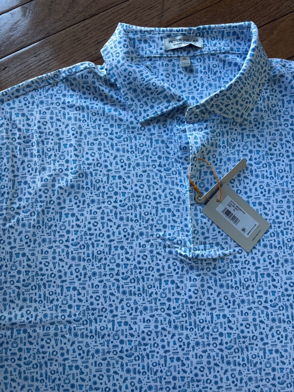 Peter Millar Toga New Party Short-Sleeve Polo size XL